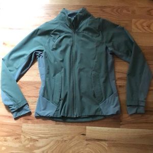 Lululemon running cycling jacket green 10